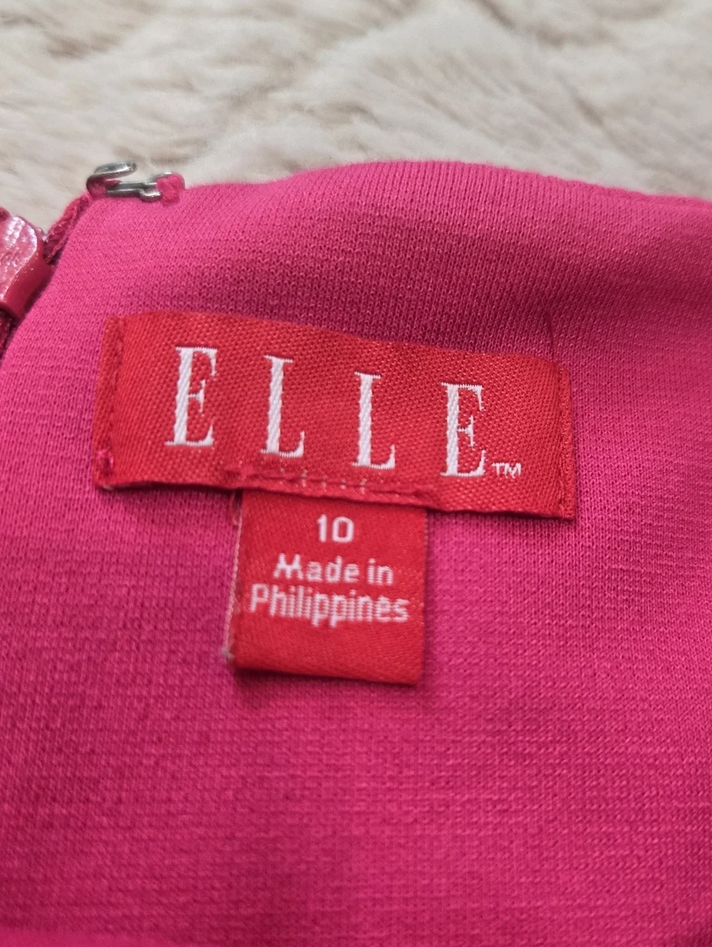 Elle Colorblock Sheath Sleeveless Belted Mini-Dress, Size 10